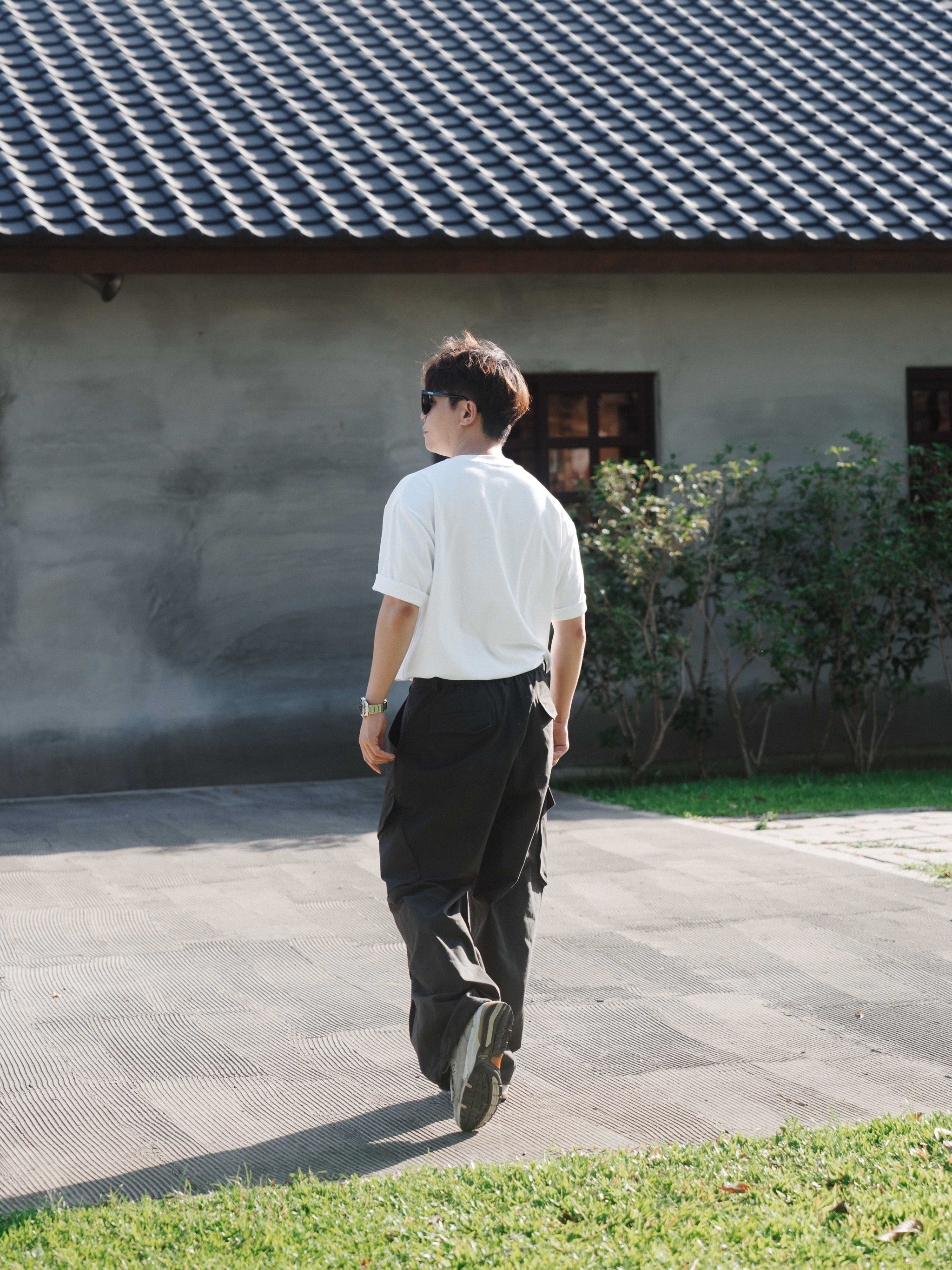 SOK Cargo Pants 摺線直筒工裝寬褲