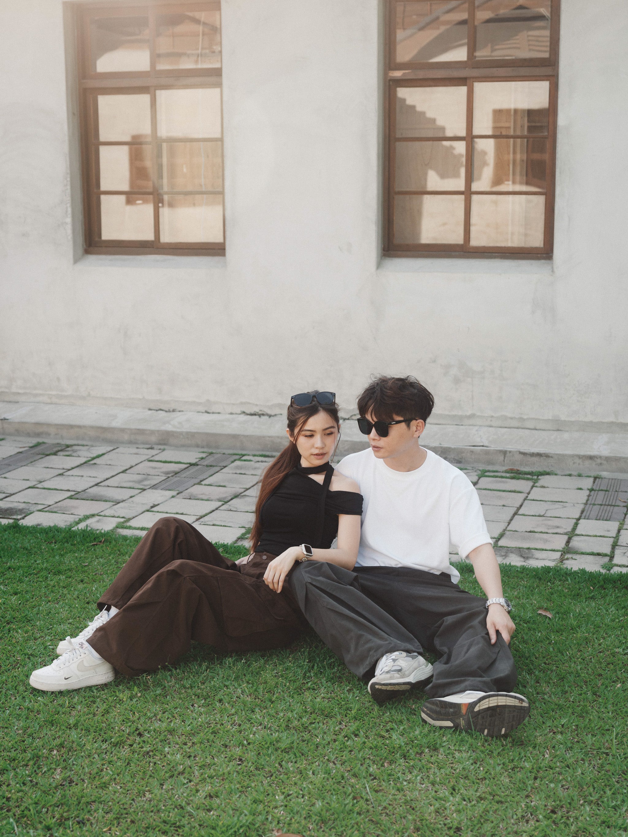 SOK Cargo Pants 摺線直筒工裝寬褲