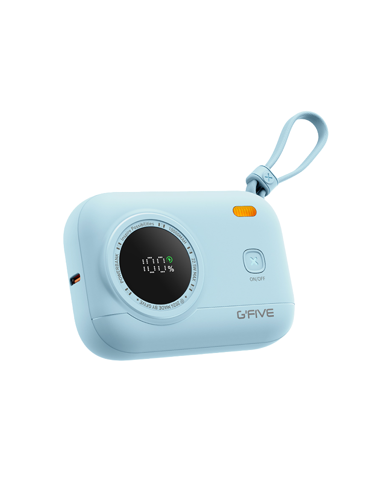 G-FIVE 基伍 彩蛋寶行動電源 10000mAh 自帶雙線 電量數顯 可上機
