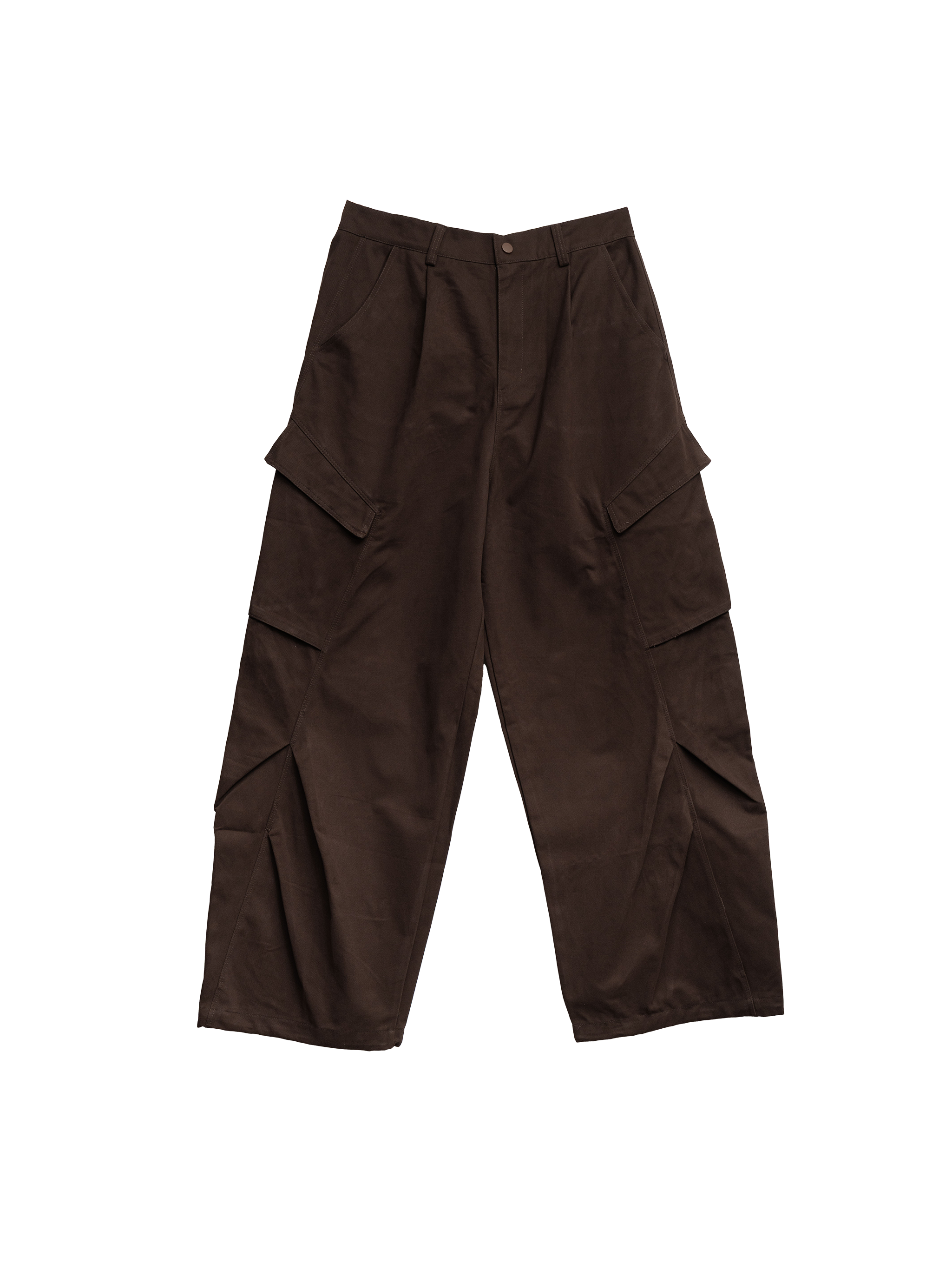 SOK Cargo Pants 摺線直筒工裝寬褲