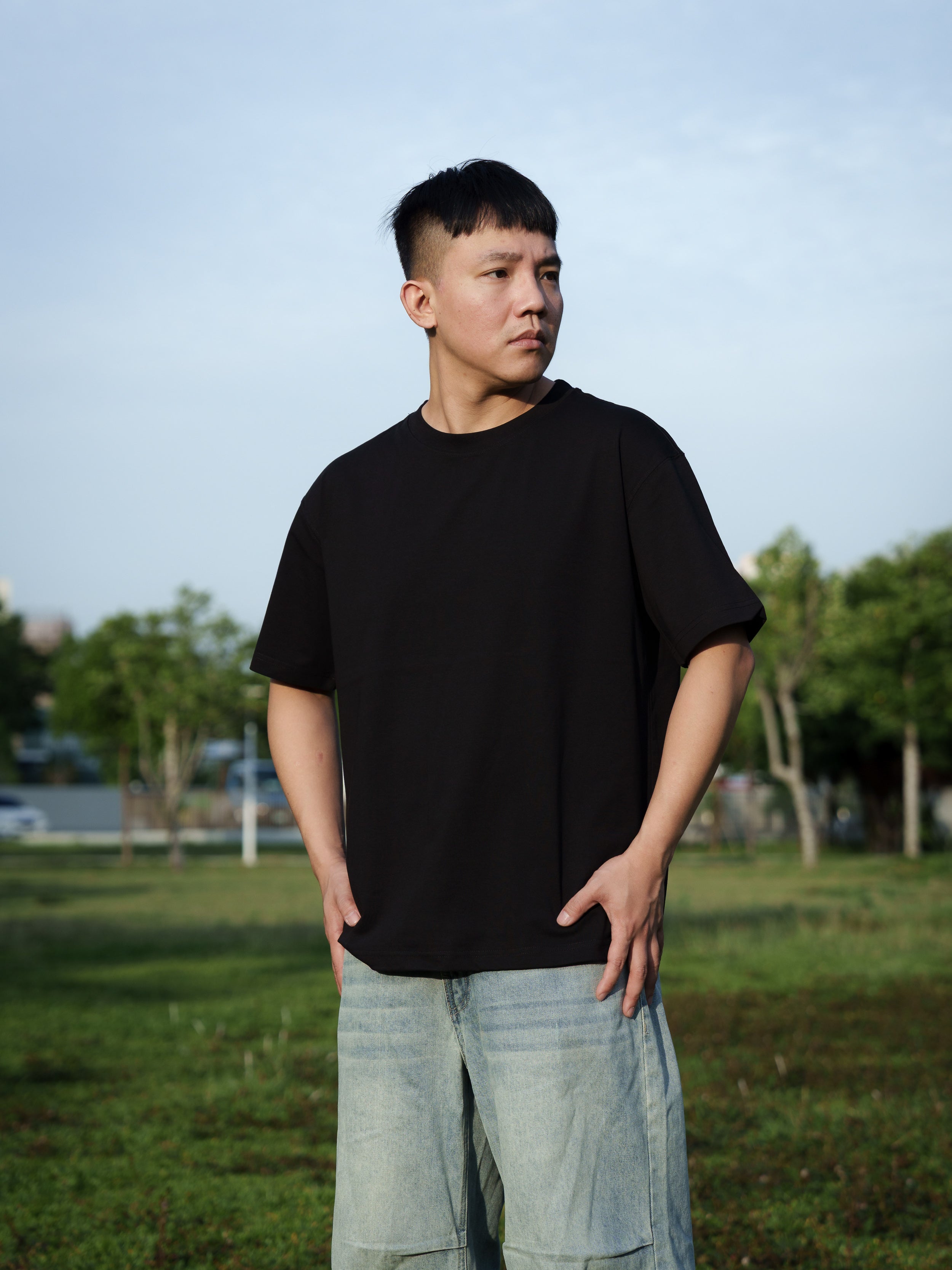 Sorona涼感高磅素面T恤