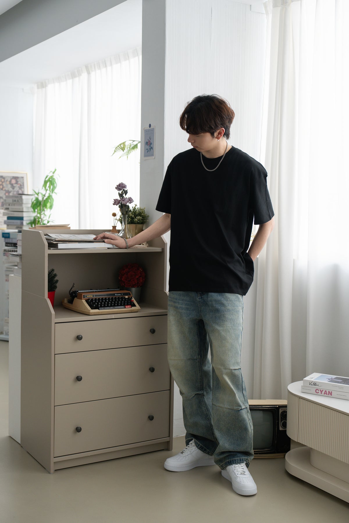 素色純棉短袖T恤