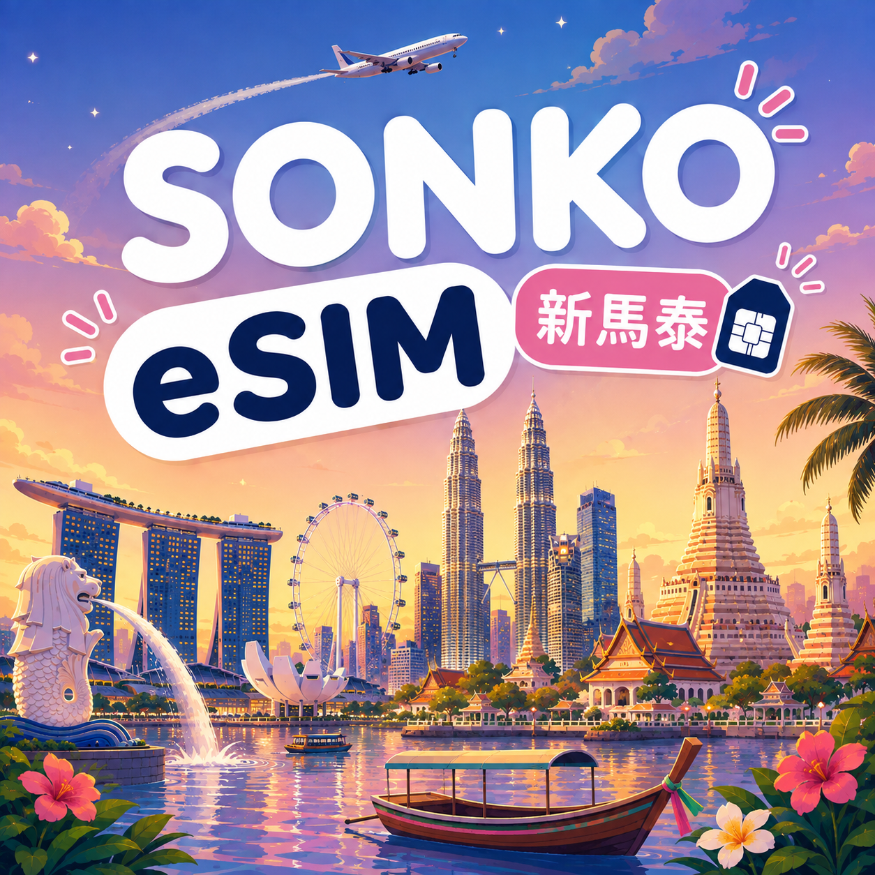 新馬泰 eSIM｜高速吃到飽 免換卡 支援ChatGPT