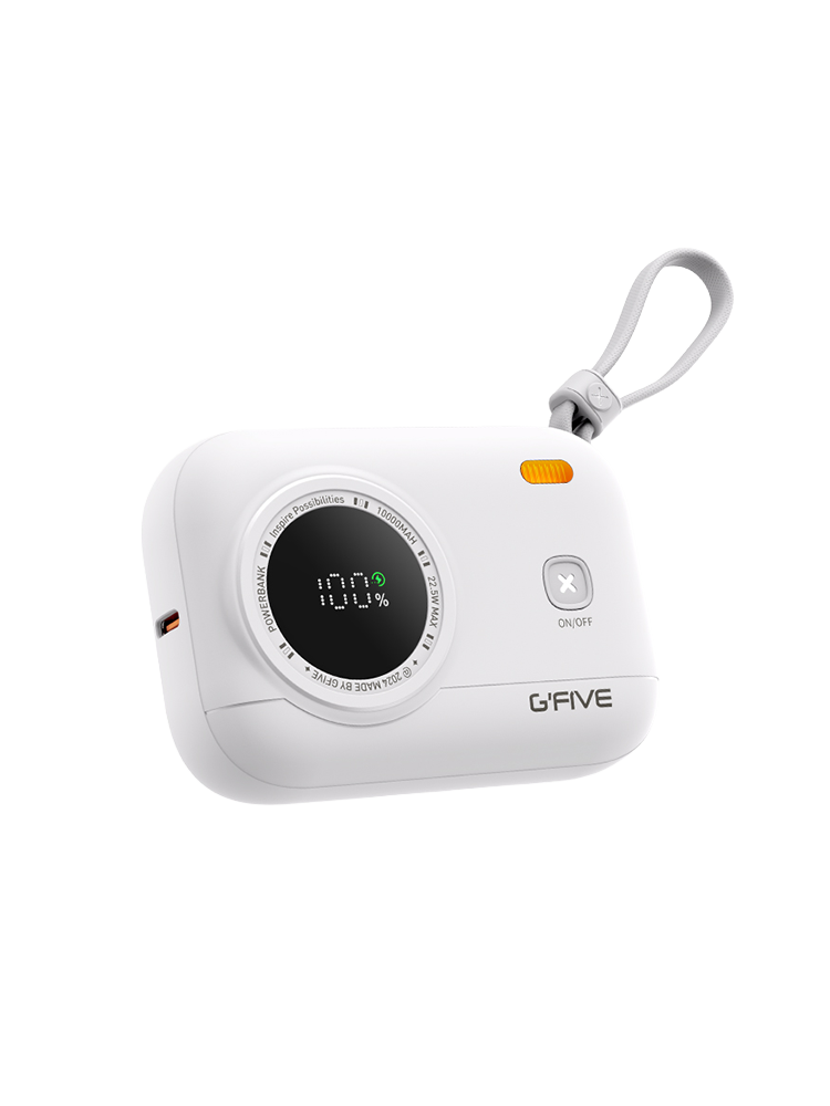 G-FIVE 基伍 彩蛋寶行動電源 10000mAh 自帶雙線 電量數顯 可上機